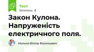 Закон Кулона. Напруженість електричного поля.