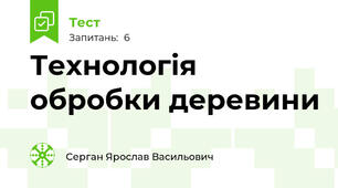 Технологія обробки деревини