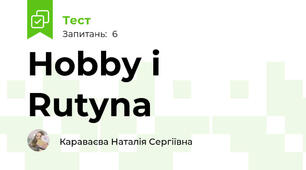 Hobby i Rutyna