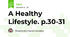 A Healthy Lifestyle. p.30-31