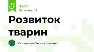 Розвиток тварин 