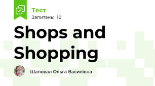 Shops and Shopping