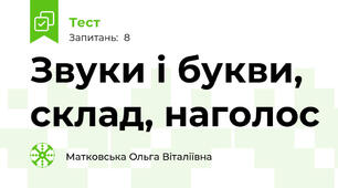 Звуки і букви, склад, наголос