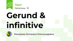 Gerund & infinitive