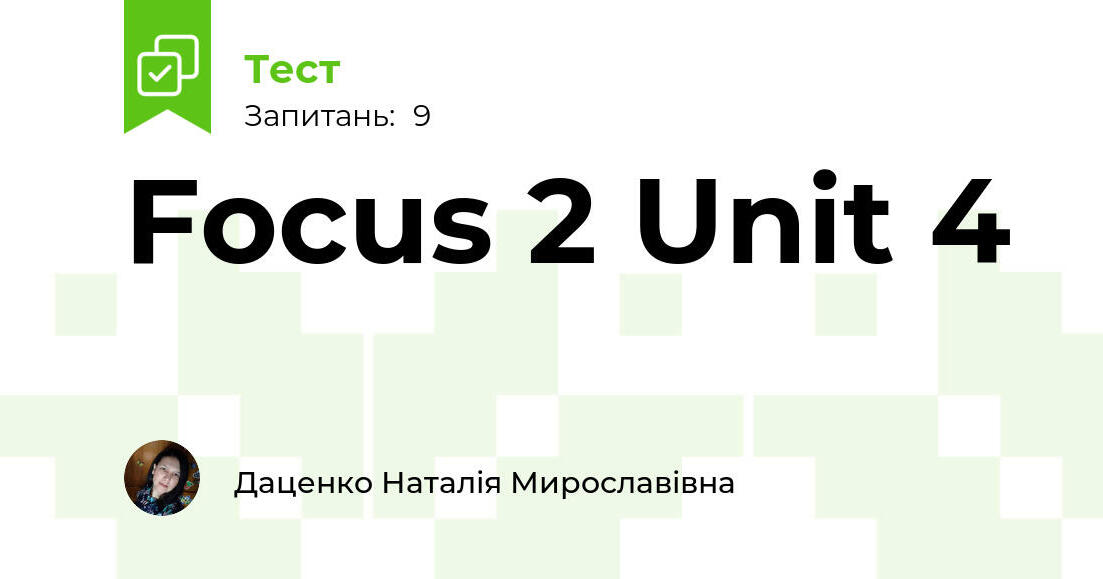 Angielski Matura Focus 2 Unit 4 Sprawdzian