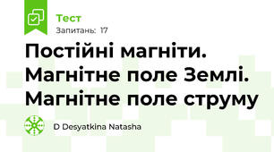 Постійні магніти. Магнітне поле Землі. Магнітне поле струму