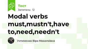 Modal verbs must,mustn't,have to,need,needn't