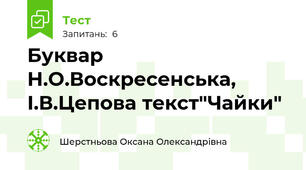 Буквар Н.О.Воскресенська, І.В.Цепова текст"Чайки"