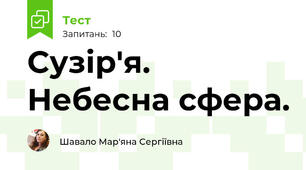 Сузір'я. Небесна сфера.