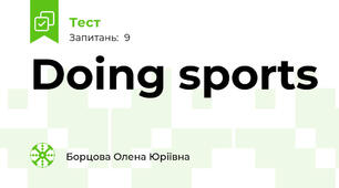 Doing sports