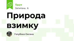 Природа взимку
