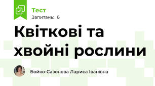 Квіткові та хвойні рослини