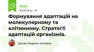 Формування адаптацій на молекулярному та клітинному. Стратегії адаптацій організмів. 