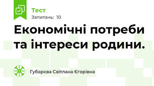 Економічні потреби та інтереси родини.