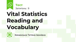 Vital Statistics Reading and Vocabulary