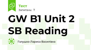 GW B1 Unit 2 SB Reading