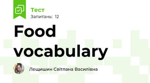 Food vocabulary