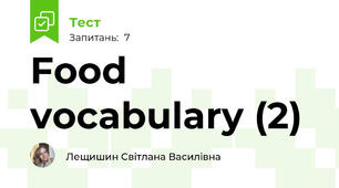 Food vocabulary (2)