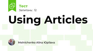  Using Articles 