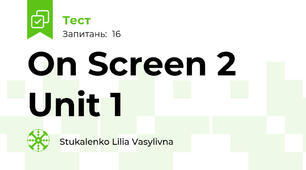 On Screen 2 Unit 1