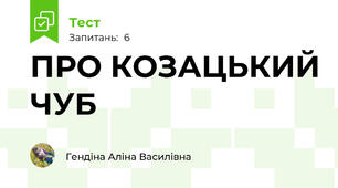 ПРО КОЗАЦЬКИЙ ЧУБ 