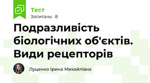 Подразливість біологічних об'єктів. Види рецепторів