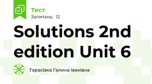 Solutions 2nd edition Unit 6