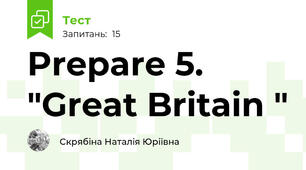 Prepare 5. "Great Britain "