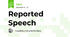 Reported Speech