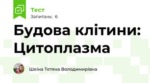 Будова клітини: Цитоплазма