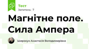 Магнітне поле. Сила Ампера