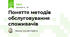 Поняття методів обслуговування  споживачів