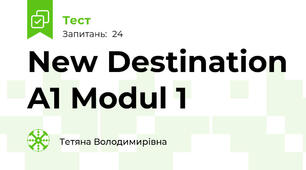 New Destination A1 Modul 1