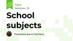 School subjects 