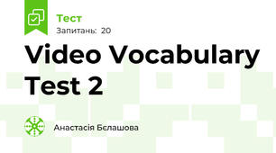 Video Vocabulary Test 2