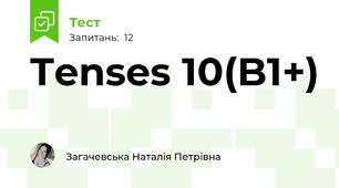 Tenses 10(B1+)
