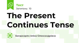The Present Continues Tense 