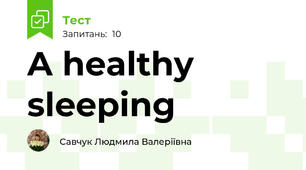 A healthy sleeping