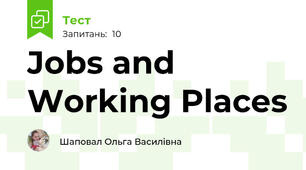 Jobs and Working Places