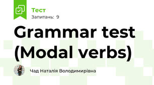 Grammar test (Modal verbs)