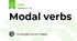 Modal verbs
