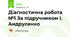 Діагностична робота №1 За підручником І. Андрусенко