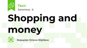 Shopping and money