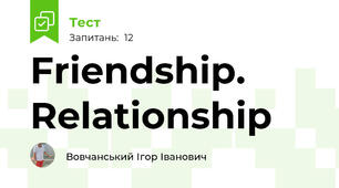 Friendship. Relationship
