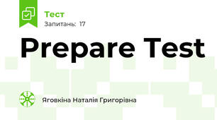 Prepare Test