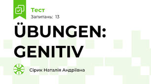 ÜBUNGEN: GENITIV