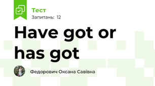 Have got or has got