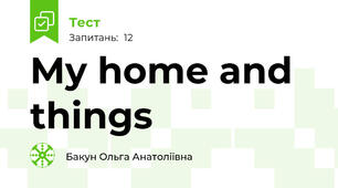 My home and things