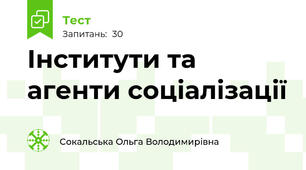 Інститути та агенти соціалізації