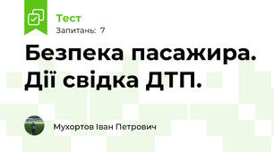 Безпека пасажира. Дії свідка ДТП.